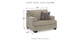 Stonemeade Sofa, Loveseat, Chair and Ottoman in Taupe from Ashley Furniture - Luna Furniture