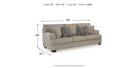 Stonemeade Sofa, Loveseat, Chair and Ottoman in Taupe from Ashley Furniture - Luna Furniture