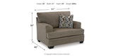 Stonemeade Nutmeg Sofa Chaise and Oversized Chair from Ashley Furniture - Luna Furniture