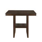 Hutchinson Dark Brown/Beige 5-Piece Counter Height Set from Homelegance - Luna Furniture