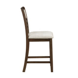 Hutchinson Dark Brown/Beige 5-Piece Counter Height Set from Homelegance - Luna Furniture