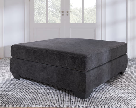 Lavernett Charcoal Oversized Accent Ottoman from Ashley - Luna Furniture