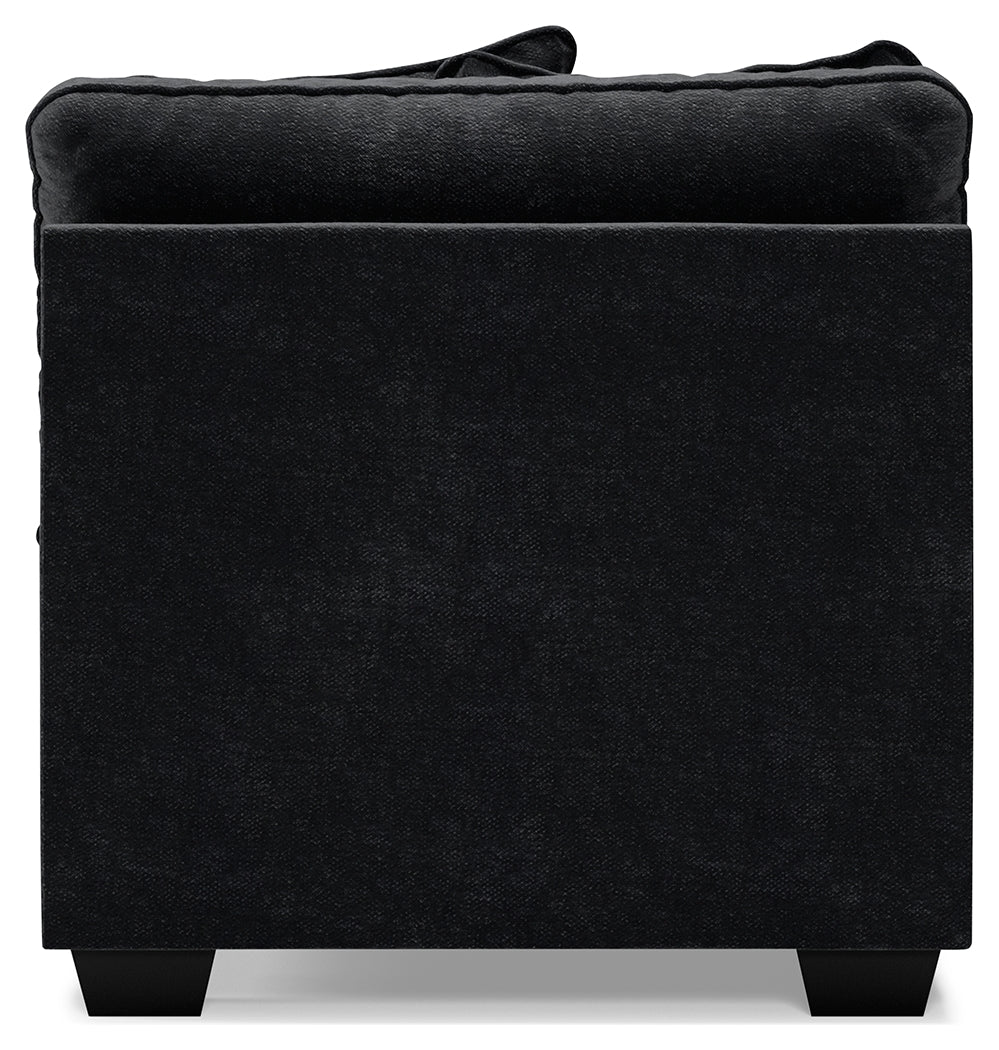Lavernett Charcoal Armless Chair from Ashley Furniture - Luna Furniture