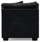 Lavernett Charcoal Armless Chair from Ashley Furniture - Luna Furniture