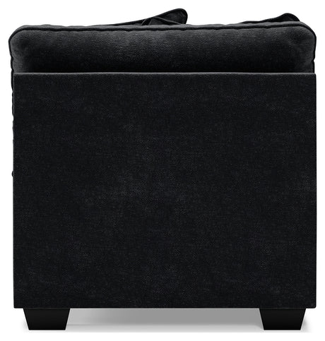 Lavernett Charcoal Armless Chair from Ashley Furniture - Luna Furniture
