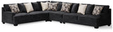 Lavernett Charcoal 4-Piece Sectional from Ashley Furniture - Luna Furniture