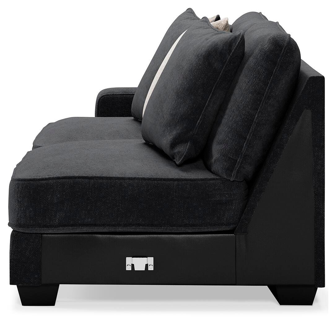 Lavernett Charcoal Left-Arm Facing Sofa from Ashley Furniture - Luna Furniture