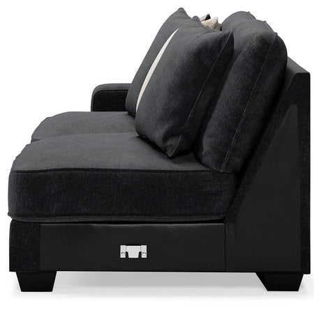 Lavernett Charcoal Left-Arm Facing Sofa from Ashley Furniture - Luna Furniture