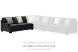 Lavernett Charcoal Left-Arm Facing Sofa from Ashley Furniture - Luna Furniture