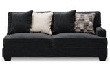 Lavernett Charcoal 4-Piece Sectional with Ottoman from Ashley - Luna Furniture