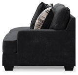 Lavernett Charcoal 4-Piece Sectional with Ottoman from Ashley Furniture - Luna Furniture