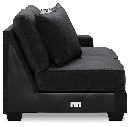 Lavernett Charcoal Right-Arm Facing Sofa from Ashley Furniture - Luna Furniture