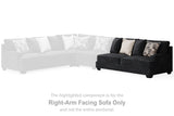 Lavernett Charcoal Right-Arm Facing Sofa from Ashley Furniture - Luna Furniture