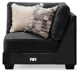 Lavernett Charcoal 4-Piece Sectional with Ottoman from Ashley Furniture - Luna Furniture