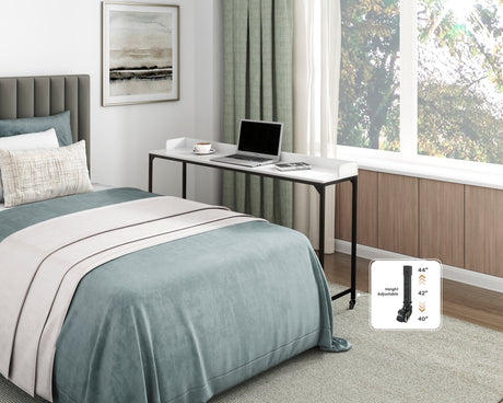Sumter White Adjustable Over The Bed Desk from Homelegance - Luna Furniture