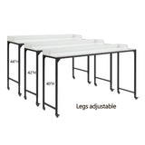 Sumter White Adjustable Over The Bed Desk from Homelegance - Luna Furniture