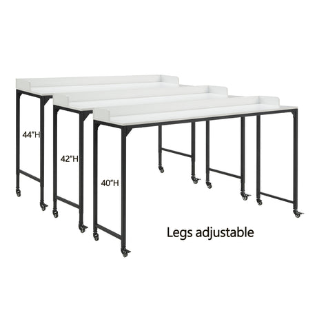 Sumter White Adjustable Over The Bed Desk from Homelegance - Luna Furniture