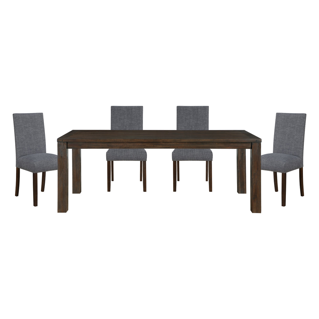 Paulson Dark Brown/Gray 5-Piece Dining Set from Homelegance - Luna Furniture