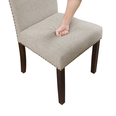 Paulson Dark Brown/Taupe 5-Piece Dining Set from Homelegance - Luna Furniture