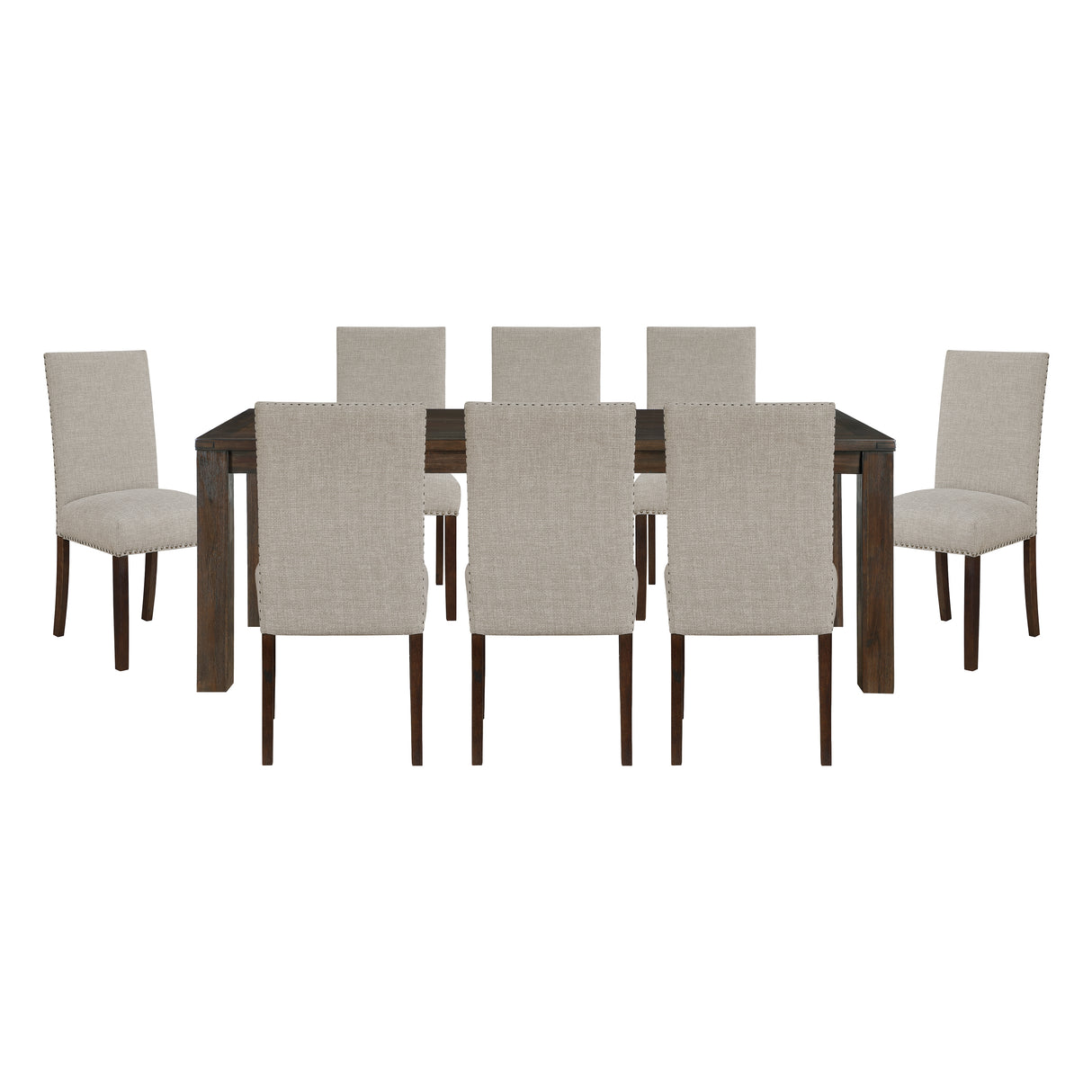 Paulson Dark Brown/Taupe 9-Piece Dining Set from Homelegance - Luna Furniture