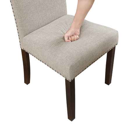 Paulson Dark Brown/Taupe 9-Piece Dining Set from Homelegance - Luna Furniture