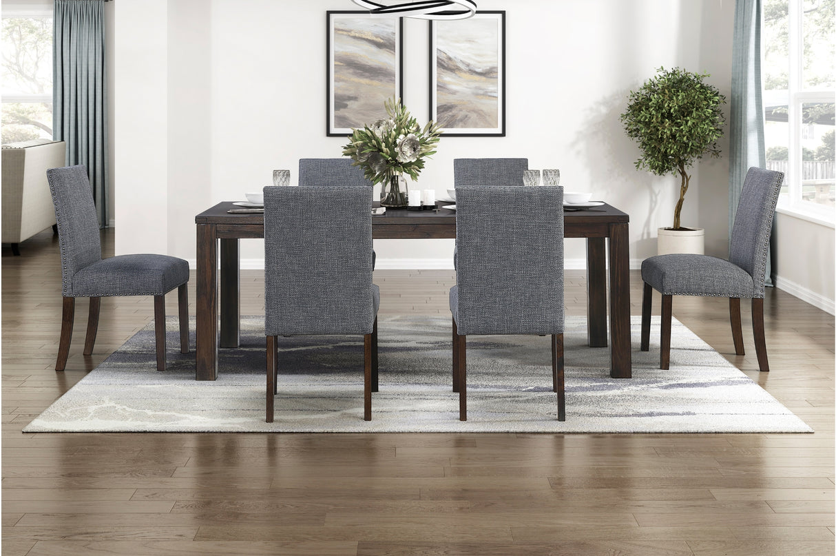 Paulson Dark Brown/Gray 79" Dining Room Set from Homelegance - Luna Furniture