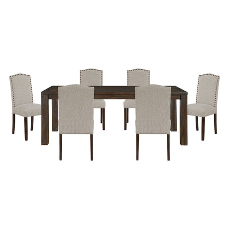 Paulson Dark Brown/Gray 9-Piece Dining Set from Homelegance - Luna Furniture
