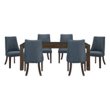 Paulson Dark Brown/Gray 9-Piece Dining Set from Homelegance - Luna Furniture