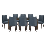 Paulson Dark Brown/Gray 9-Piece Dining Set from Homelegance - Luna Furniture