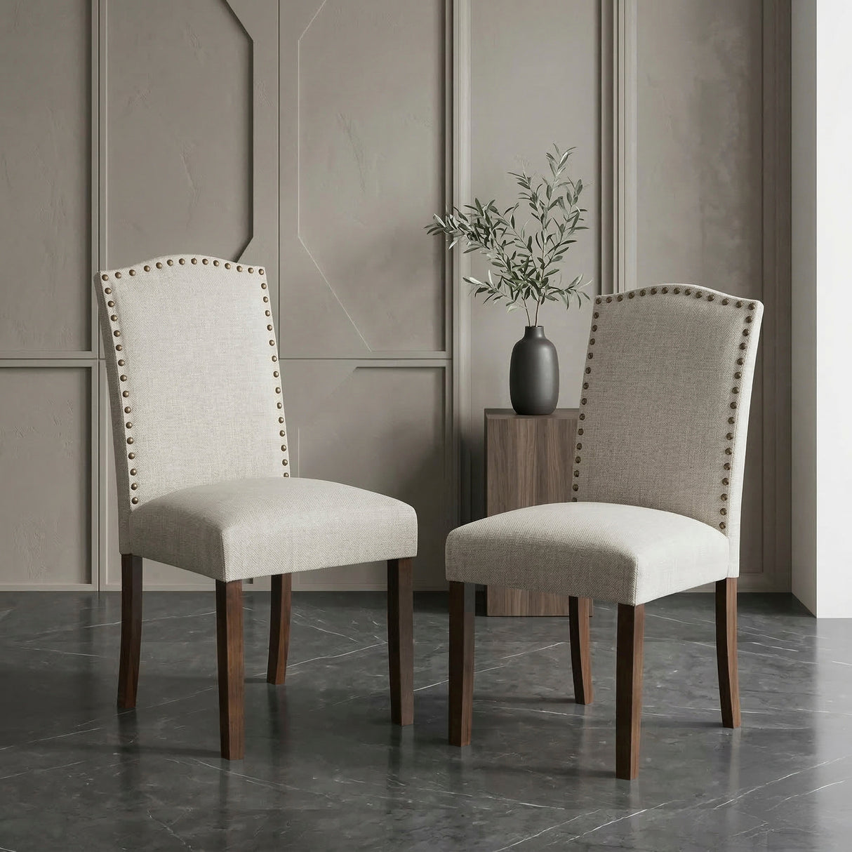 Paulson Taupe Dining Chair, Set of 2 from Homelegance - Luna Furniture