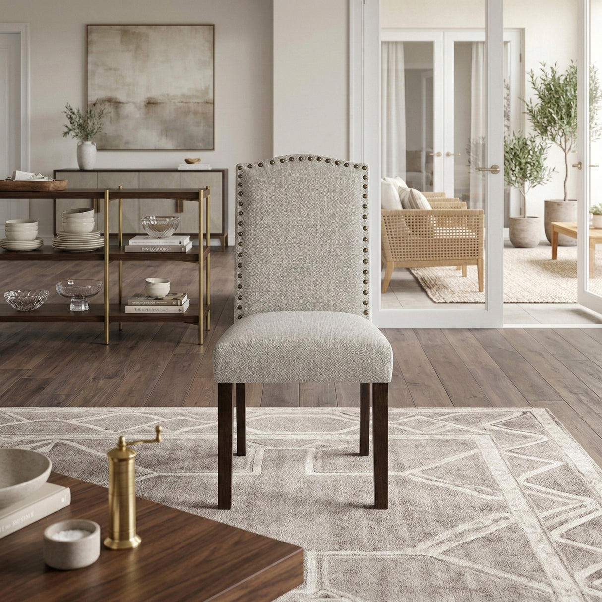 Paulson Taupe Dining Chair, Set of 2 from Homelegance - Luna Furniture