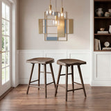 Oliver Brown Counter Height Stool, Set of 2 from Homelegance - Luna Furniture