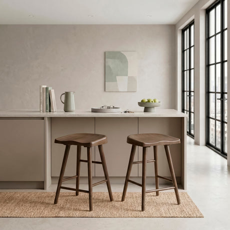 Oliver Brown Counter Height Stool, Set of 2 from Homelegance - Luna Furniture