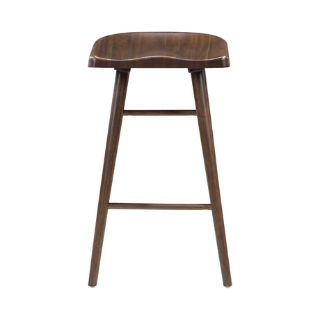 Oliver Brown Pub Height Stool, Set of 2 from Homelegance - Luna Furniture