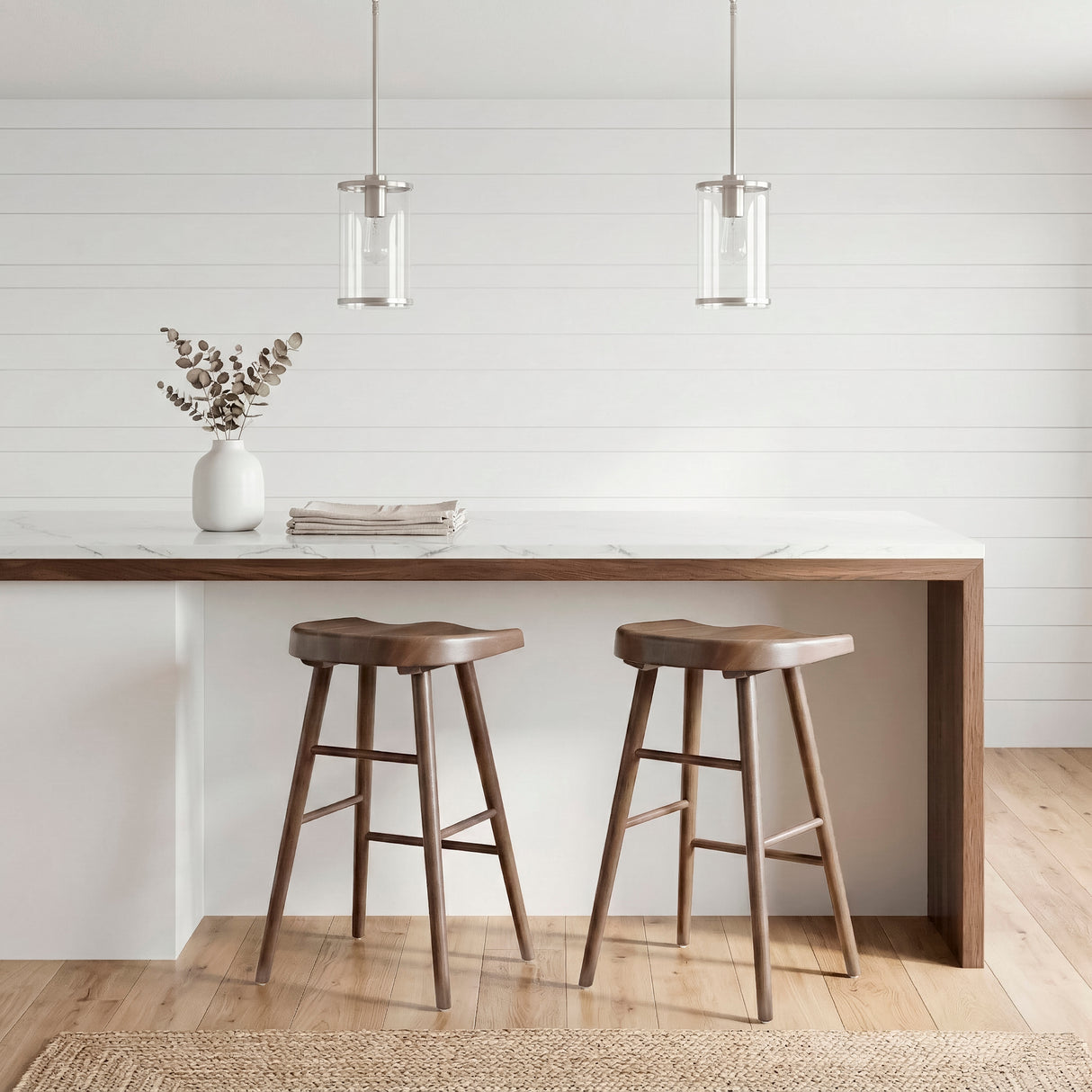 Oliver Brown Pub Height Stool, Set of 2 from Homelegance - Luna Furniture