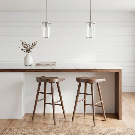 Oliver Brown Pub Height Stool, Set of 2 from Homelegance - Luna Furniture