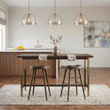Oliver Brown Pub Height Stool, Set of 2 from Homelegance - Luna Furniture