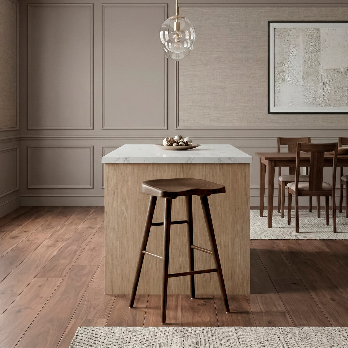 Oliver Brown Pub Height Stool, Set of 2 from Homelegance - Luna Furniture