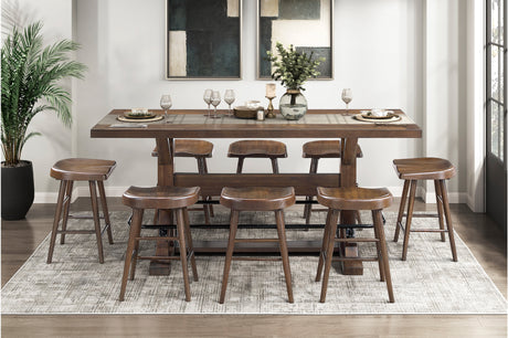 Oliver Brown Counter Height Set from Homelegance - Luna Furniture