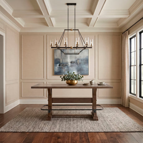 Oliver Brown Counter Height Table from Homelegance - Luna Furniture