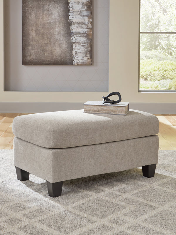 Willarae Taupe Ottoman