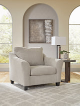 Willarae Taupe Oversized Chair from Ashley - Luna Furniture