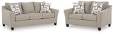 Willarae Taupe Sofa Sleeper and Loveseat from Ashley - Luna Furniture