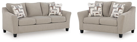 Willarae Taupe Sofa Sleeper and Loveseat from Ashley - Luna Furniture