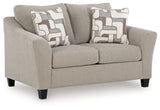 Willarae Taupe Loveseat from Ashley - Luna Furniture