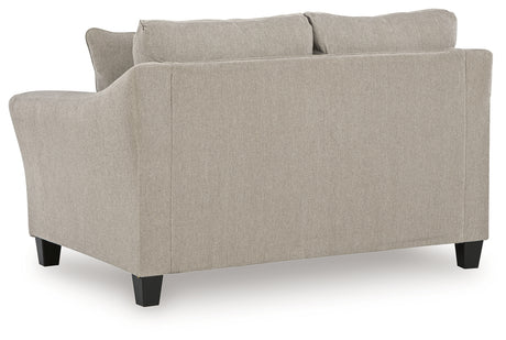 Willarae Taupe Loveseat from Ashley - Luna Furniture
