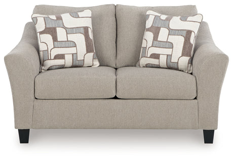 Willarae Taupe Loveseat from Ashley - Luna Furniture