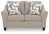 Willarae Taupe Sofa Sleeper and Loveseat from Ashley - Luna Furniture