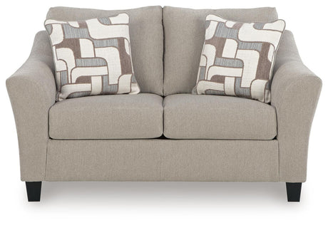Willarae Taupe Sofa Sleeper and Loveseat from Ashley - Luna Furniture