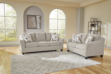 Willarae Taupe Sofa and Loveseat from Ashley Furniture - Luna Furniture